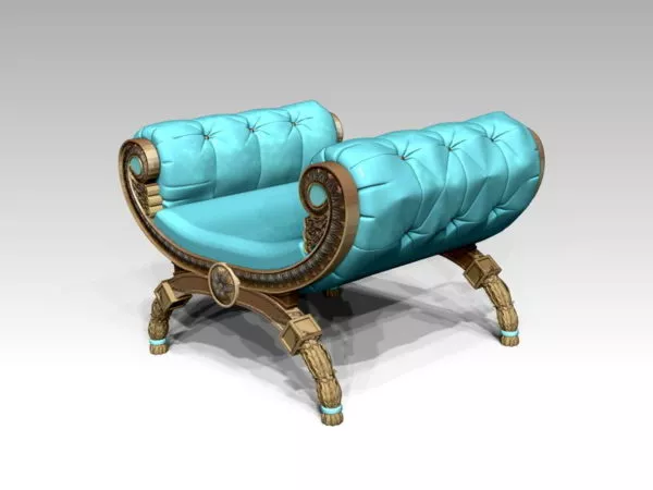 Antique Butterfly Stool 3d model Antique Butterfly Stool 3d model