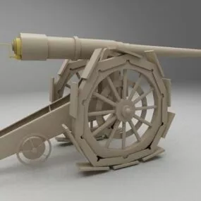 Antique Cannon 3d model