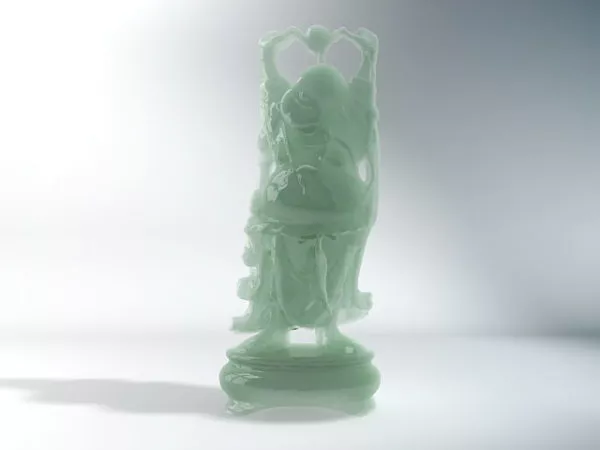 Antique Jade Buddha Statue 3d model Antique Jade Buddha Statue 3d model