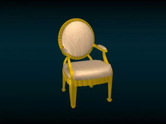 Antique Victorian Chair 3d model Antique Victorian Chair 3d model