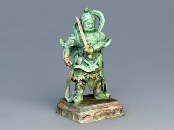 Antique Warlord Statue 3d model Antique Warlord Statue 3d model