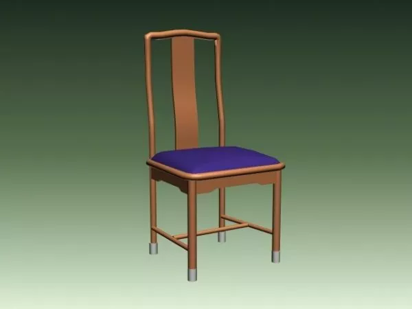 Antique Backrest Chair 3d model Antique Backrest Chair 3d model