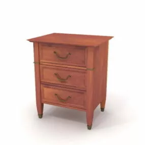 Antique Furniture Bedstand 3d model