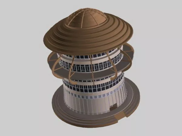 Antique Building 3d model Antique Building 3d model
