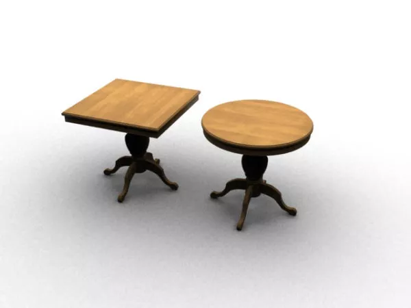 Chinese Wood Carving Piece 3d model