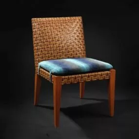 Classic Wooden Leisure Chair Furniture 3d model