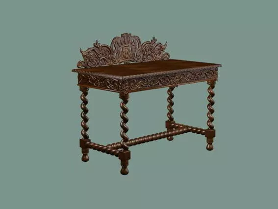 Console Table Elegant Leg 3d model