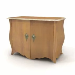 Furniture Antique Corner Cupboard 3d model