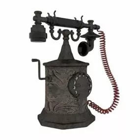 Antique Desk Phone 3d model