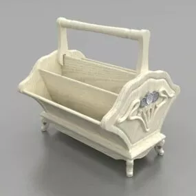 Antique Desktop Pen Holder 3d model