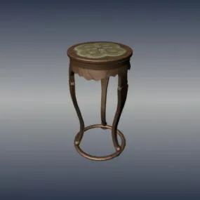 Antique Furniture Chinese Palace Stool 3d model