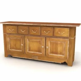 Furniture Antique Furniture Side Cabinet 3d model