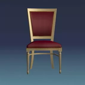 Antique Gold Dining Chair 3d model