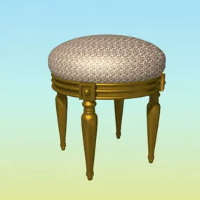 Antique Piano Stool 3d model