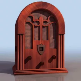 Antique Radio 19th Century 3d model