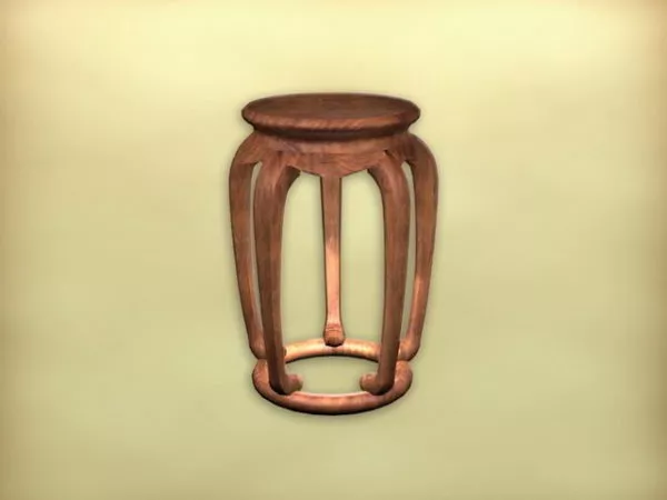 Antique Round Side Table Furniture 3d model Antique Round Side Table Furniture 3d model