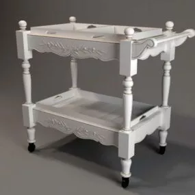Antique Sideboard Table 3d model