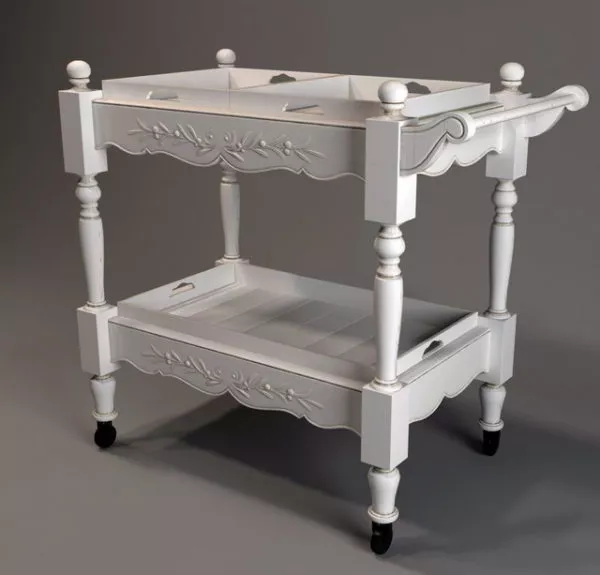 Antique Sideboard Table 3d model Antique Sideboard Table 3d model