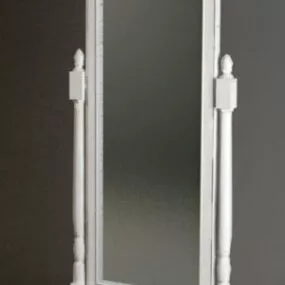 Antique Style Carved Dressing Mirror 3d model