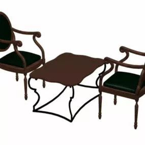 Antique Tea Table Sets 3d model