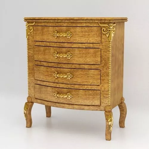 Antique Wooden Carved Cabinet 3d model Antique Wooden Carved Cabinet 3d model