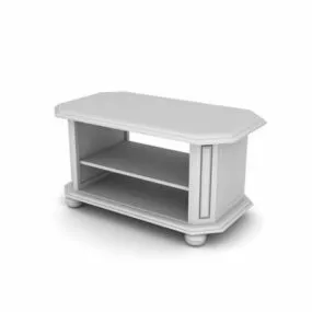 Antique Wooden Coffee Table Furniture 3d model