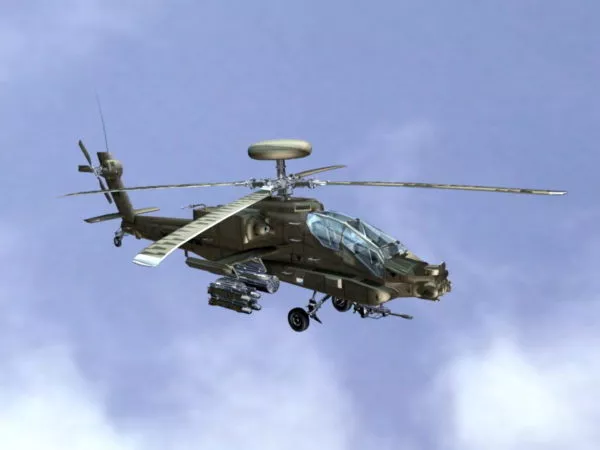 Red Helicopter Rescue Plane 3d model