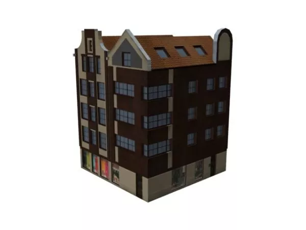 Apartment Lodging House 3d model Apartment Lodging House 3d model