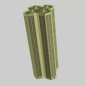 Apartment Tower Block 3d model