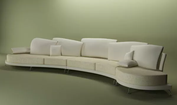 Arc Shaped Sofa Furniture 3d model Arc Shaped Sofa Furniture 3d model