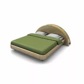 Arch Headboard Full Size Bed 3d model