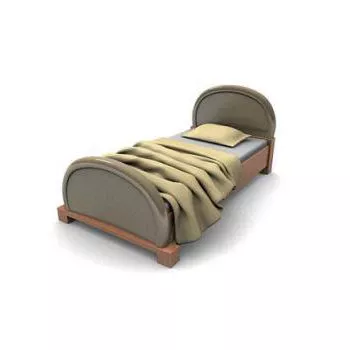 Arch Single Bed 3d model Arch Single Bed 3d model