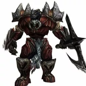 Armed Humanoid Monster Character 3d model