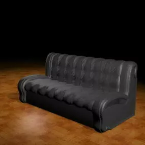 Armless Sofa Bench 3d model