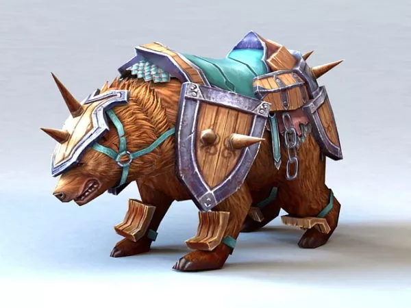 Armored Brown Bear 3d model Armored Brown Bear 3d model