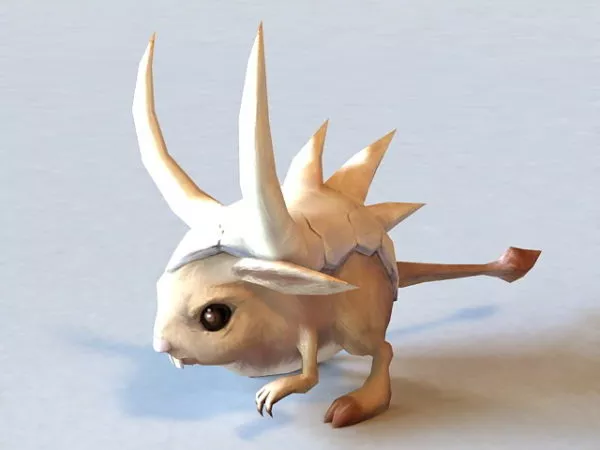 Cartoon Rat Character 3d model