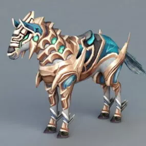 Armored War Horse 3d model
