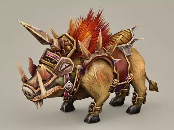 Armored Wild Boar 3d model Armored Wild Boar 3d model
