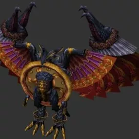 Armored Bird Humanoid 3d model