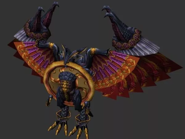 Undead Bird Skeleton 3d model