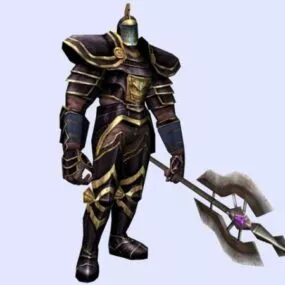 Armored Warrior Character 3d model