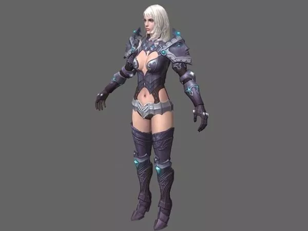 Woman T Posed 3d model