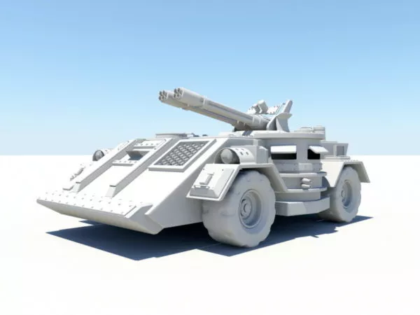 Armoured Fighting Vehicle 3d model Armoured Fighting Vehicle 3d model