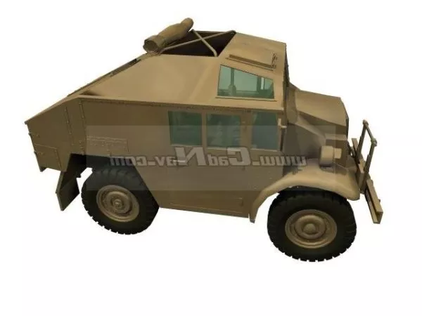 Armoured Scout Car 3d model Armoured Scout Car 3d model