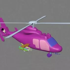 Army Attack Helicopter 3d model