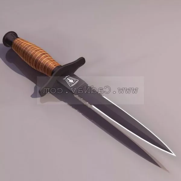 Game Combat Knife 3d model