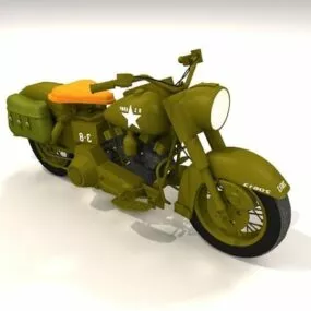 Army Military Motorcycle 3d model