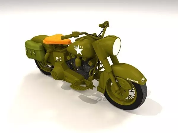 Army Military Motorcycle 3d model Army Military Motorcycle 3d model