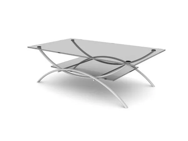 Art Glass Table Furniture 3d model Art Glass Table Furniture 3d model