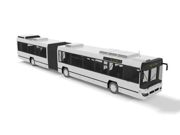 Articulated Bus 3d model Articulated Bus 3d model